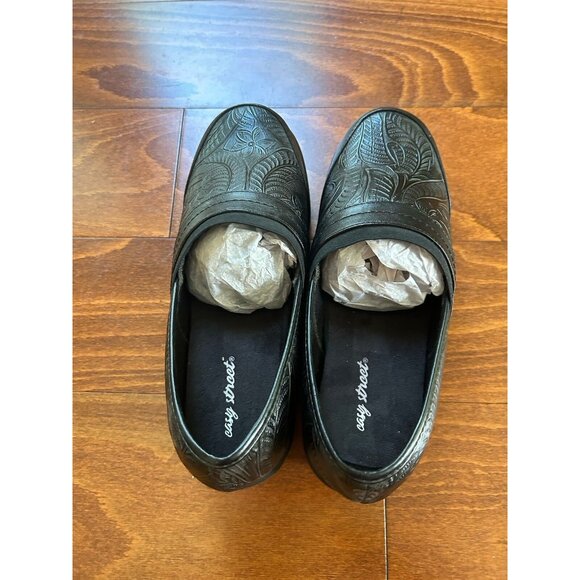 Easy Street Women's Origin, Black Tool Floral Design NEW 9.5 M Slip On - Picture 7 of 7